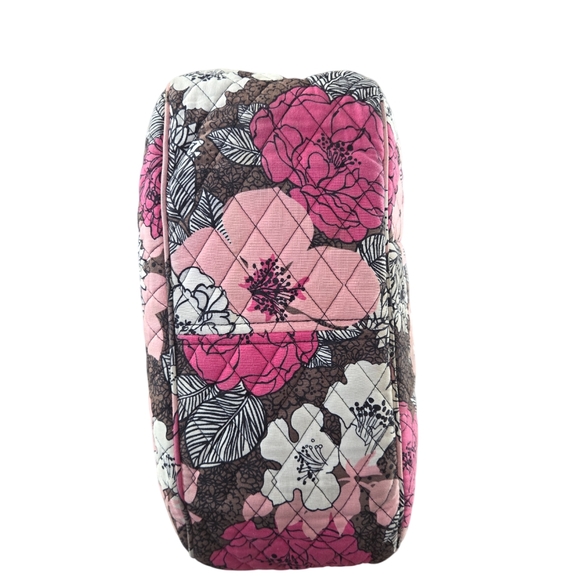 Vera Bradley Pink and Brown Quilted Tote Bag - Picture 4 of 10